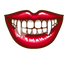 White Teeth with Fangs