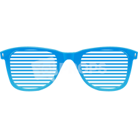 Blue Slotted Glasses