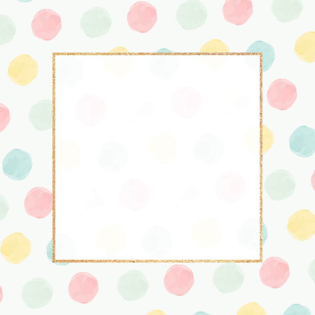 Polka Dot Golden Frame Yo Props