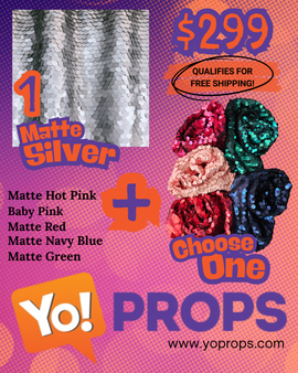 Large Sequins Backdrop Bundle of 2