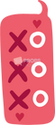 X and O Speech Bubble
