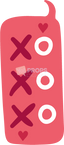X and O Speech Bubble