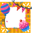 Yellow Birthday Collage Frame