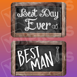 Rustic Wedding Prop – Best Day Ever / Best Man