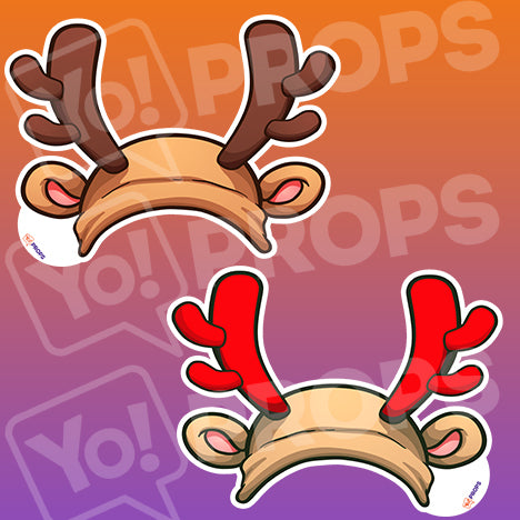 The Holiday/Christmas Wearable Prop - (Reindeer Antlers)