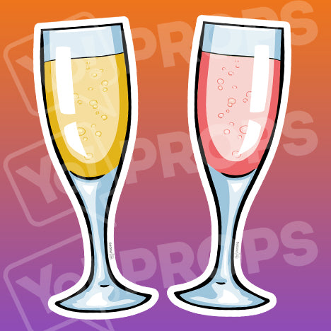 Drinking 2.0 Prop – Champagne Glass