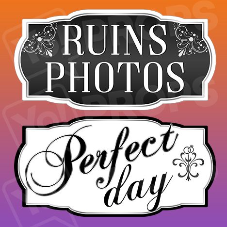 Classy Wedding Prop – Ruins Photos / Perfect Day