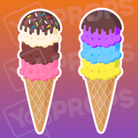 Food 2.0 Prop - 3 scoop Cone