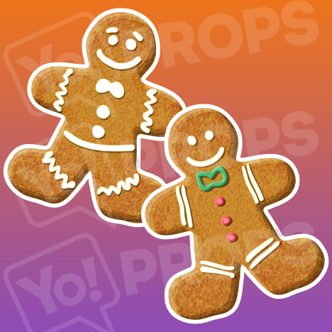 Holiday/Christmas 3.0 Prop - (Gingerbread Man Prop)