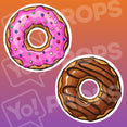Sweets Prop – Chocolate Glazed/Strawberry Frosted Donuts