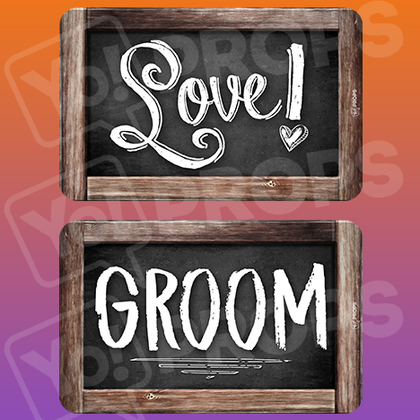 Rustic Wedding Prop – Love / Groom