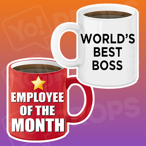 Corporate Prop 2.0 - Coffee Mug - World's Best Boss / Employee of the Month