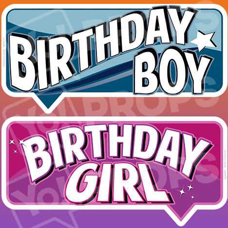 Birthday Bundle Prop – “Birthday Boy / Birthday Girl”