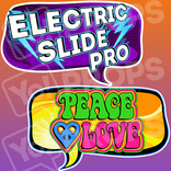 Retro Prop - Electric Slide Pro & Peace & Love Sign