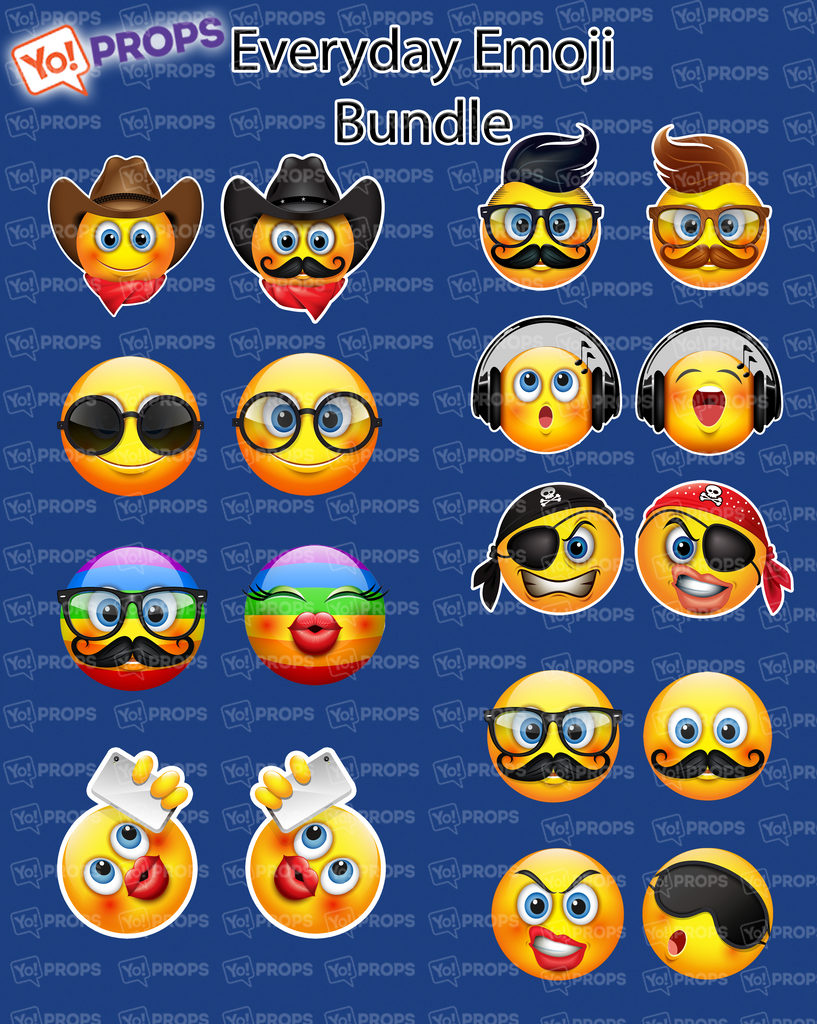 Everyday Emojis Bundle of (9)