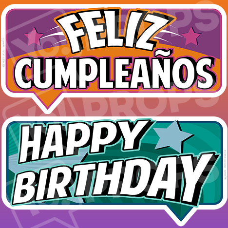 Birthday Bundle Prop – “Feliz Cumpleaños / Happy Birthday”