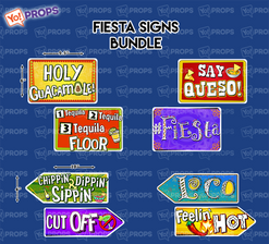 Fiesta Signs Bundle of 4