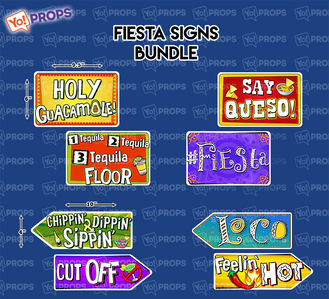 Fiesta Signs Bundle of 4