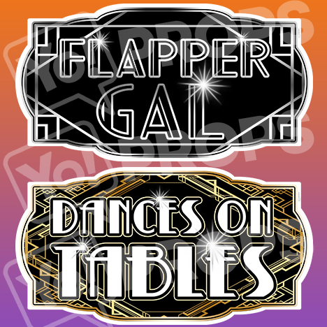 Gatsby Prop – “Flapper Gal / Dances On Tables”