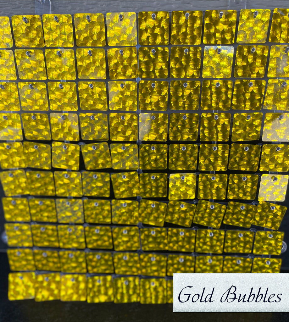 Gold Bubbles Shimmer Wall - FREE WORLDWIDE SHIPPING!!