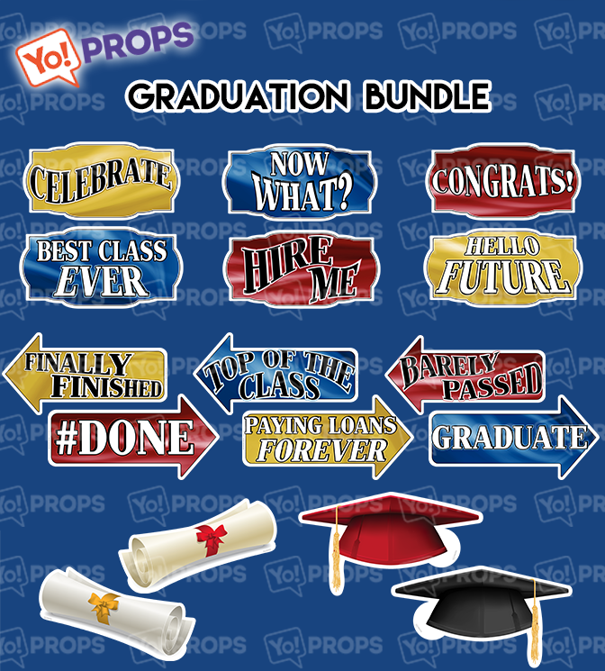 A Set of (8) Graduation Bundle