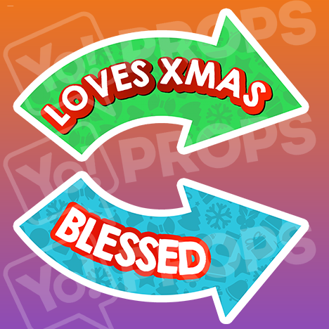 Holiday/Christmas 1.0 Prop - (Loves Xmas/Blessed)