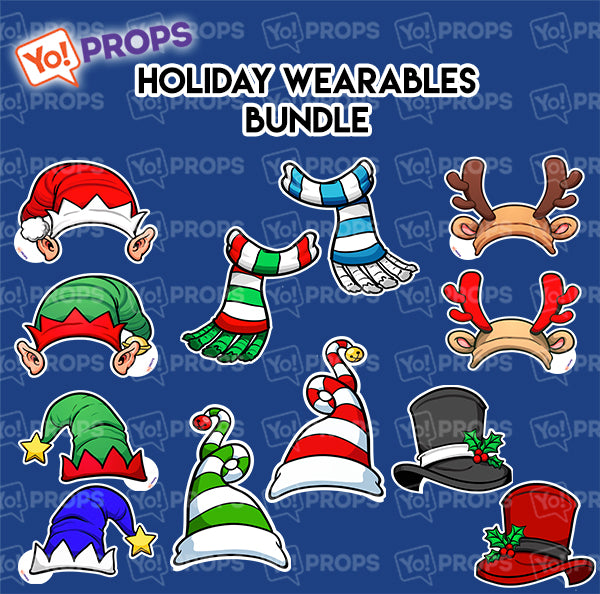 A Set of (6) Props – The Holiday/Christmas Wearable Bundle