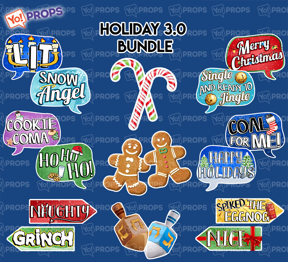 A Set of (9) Props – The Holiday/Christmas 3.0 Bundle
