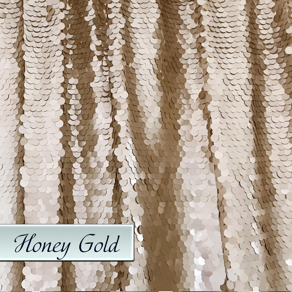 Honey Gold Large Sequins Backdrop
