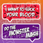 Halloween Sign Prop - I Want To Suck Your Blood/Do The Monster Mash