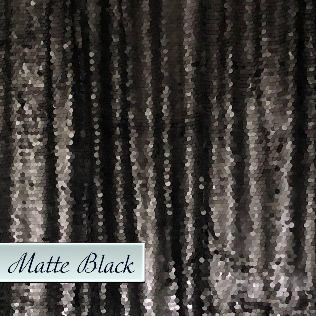 Black Large Sequins Backdrop