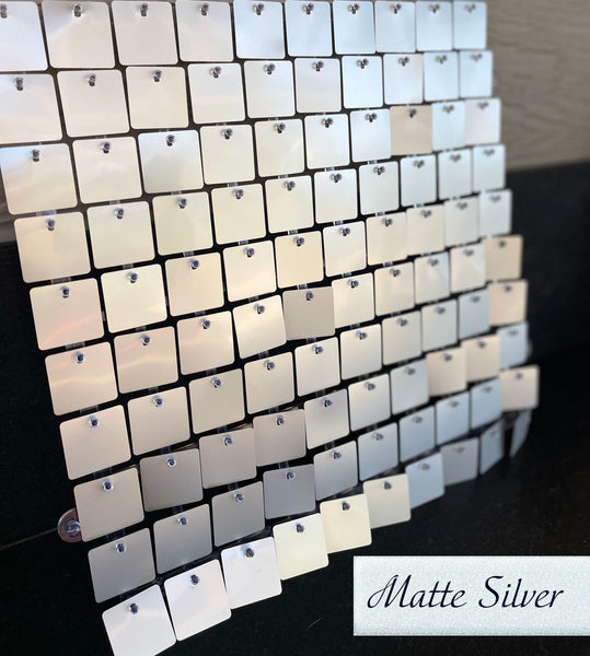 Matte Silver Shimmer Wall - FREE WORLDWIDE SHIPPING!!