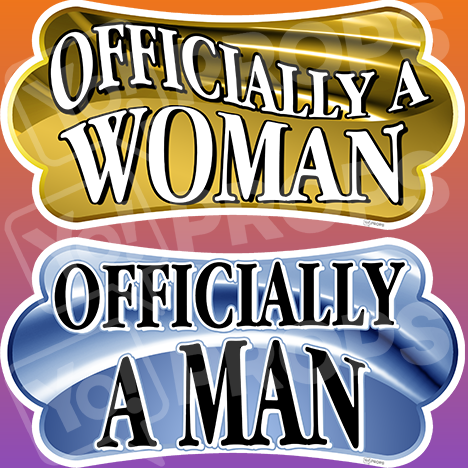 Mitzvah Prop – “Officially A Man / Officially A Women”