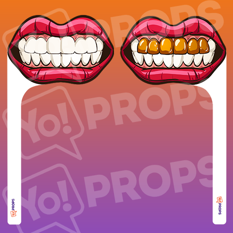 Mouth On A Stick 1.0 - Grrrr Smile/Grrrr Smile With Gold Teeth
