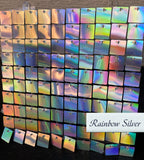 Rainbow Silver Shimmer Wall - FREE WORLDWIDE SHIPPING!!