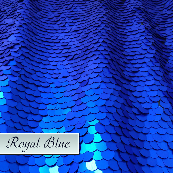 Royal Blue Large Sequins Backdrop