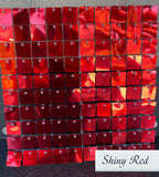 Shiny Red Shimmer Wall - FREE WORLDWIDE SHIPPING!!