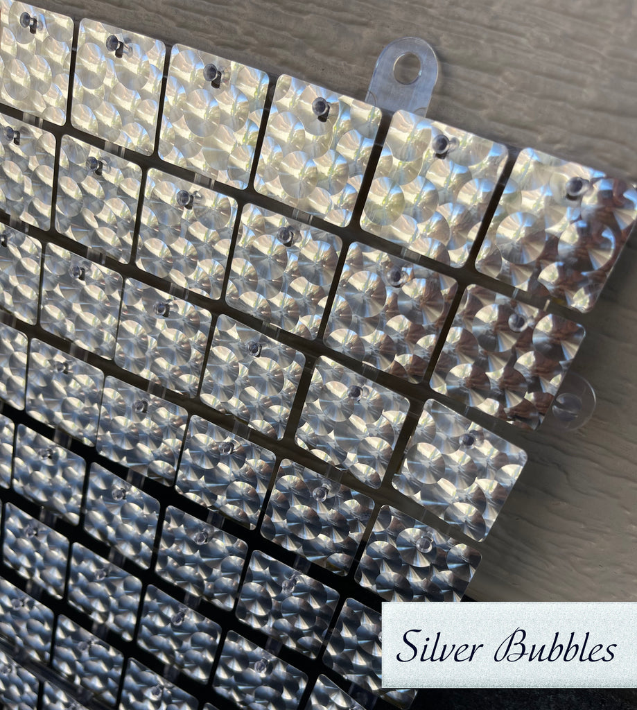 Silver Bubbles Shimmer Wall - FREE WORLDWIDE SHIPPING!!