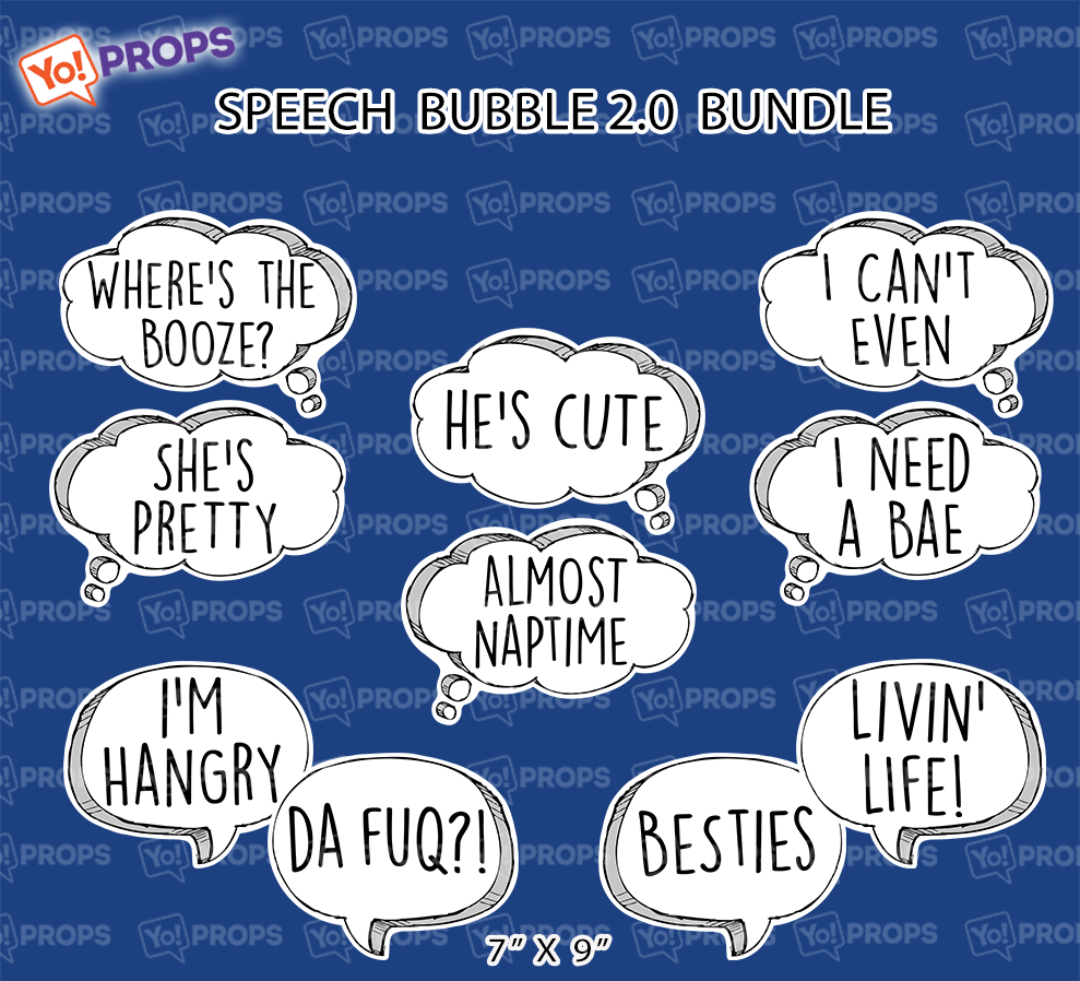 Speech Bubble 2.0 Prop - Besties / Livin' Life