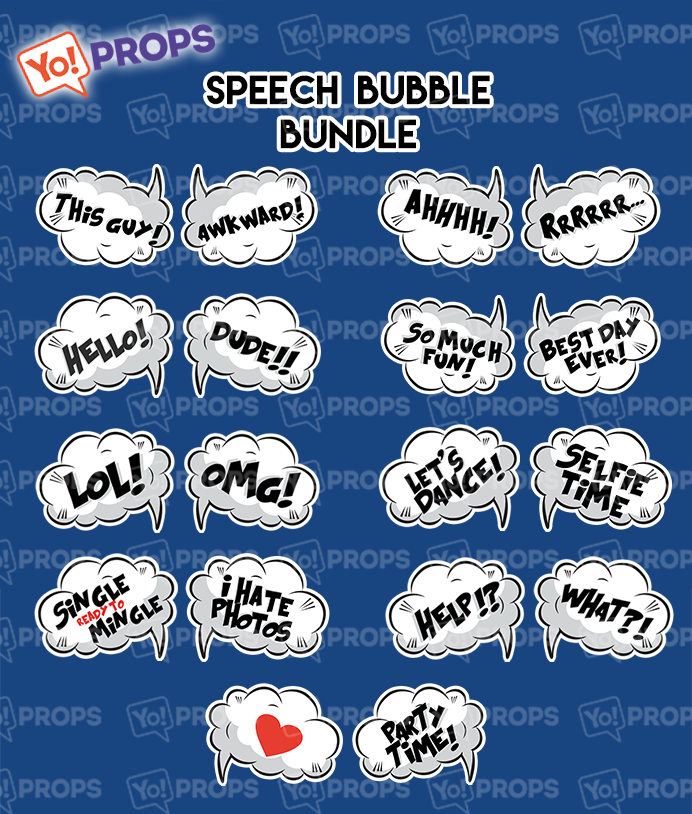 A Set Of (9) Signs – The Speech Bubble Bundle