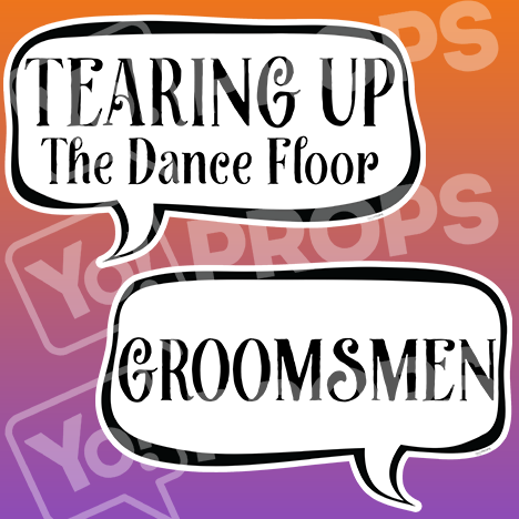 Wedding Speech Prop – “Tearing Up The Dance Floor / Groomsmen”