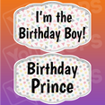 Birthday Party Prop - I'm the Birthday Boy/ Birthday Prince