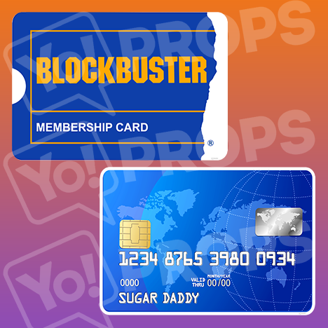 Prop - Blockbuster / Credit Card Photo Booth Prop | YoProps – Yo Props