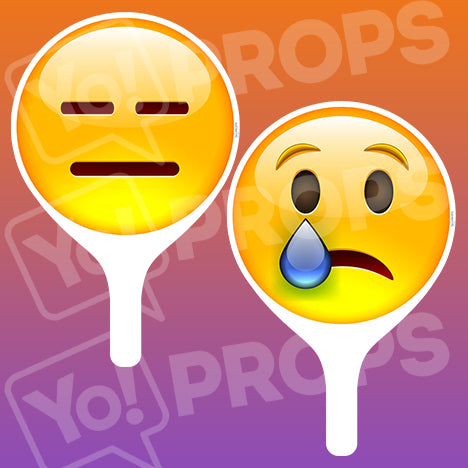 Emoji 2.0 Prop - Bored Face / Sad Face