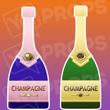 Wine and Champagne Prop - Champagne Bottle
