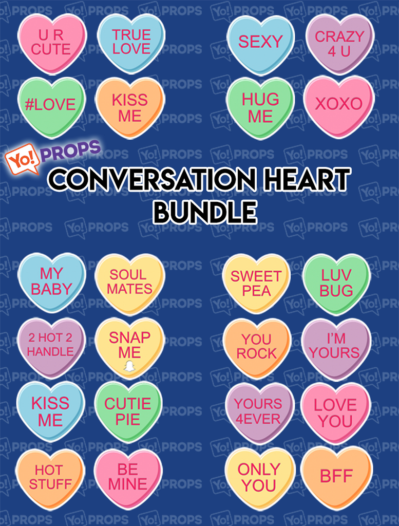 Conversation Hearts Bundle of (12)