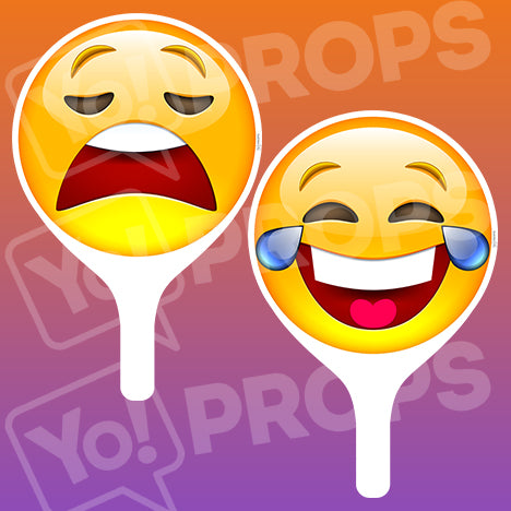 Emoji 2.0 Prop - Crying Face / Laughing Face