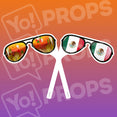 Fiesta Props – Celebration / Mexican Flag Glasses