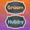 Chalkboard Wedding Prop - Groom/ Hubby Chalkboard Sign