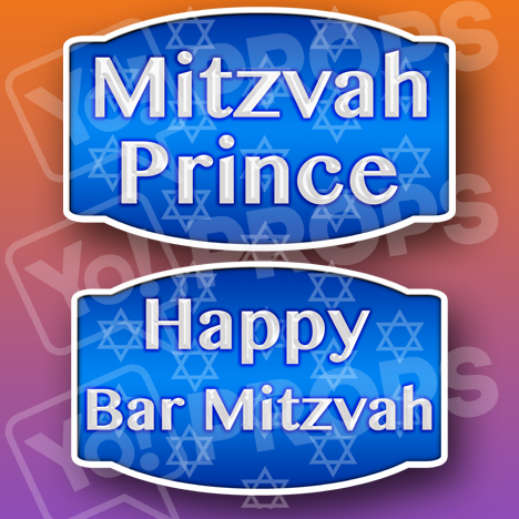 Mitzvah 2.0 Prop - Happy Bar Mitzvah / Mitzvah Prince Prop